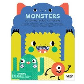 MONSTERS. LIBRO COLOREAR + ADHESIVOS -MOSES