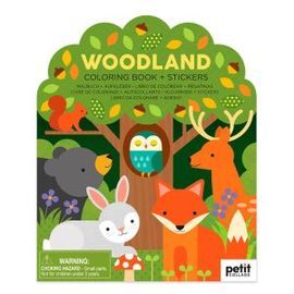 WOODLAND. LIBRO COLEREAR + ADHESIVOS MOSES