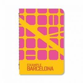 EIXAMPLE BARCELONA A6 GROC + MAGENTA. [LLIBRETA] PETITA