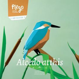 ALCEDO ATTHIS - BLAUET. FIGURA DE PAPER -PLEGO