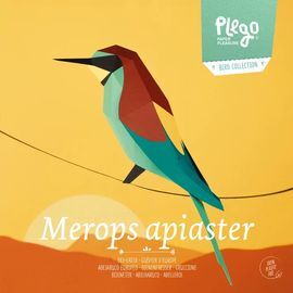 MEROPS APIASTER -ABELLEROL. FIGURA DE PAPER 3D -PLEGO