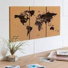 PUZZLE MAP XL [90X60] BLACK -WOODY MAP -MISS WOOD