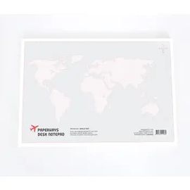 WORLD MAP (DEAWING NOTEPAD) A4 [29,7X21] -PAPERWAYS