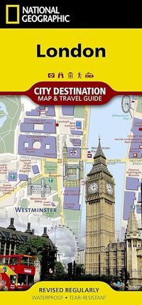 LONDON [1:10.700] -MAP & TRAVEL GUIDE -NATIONAL GEOGRAPHIC