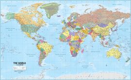 WORLD POLITICAL MAP [MURAL] [1:50.000.000] -ITMB