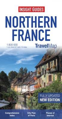 NORTHERN FRANCE 1:800.000 - INSIGHT TRAVEL MAP