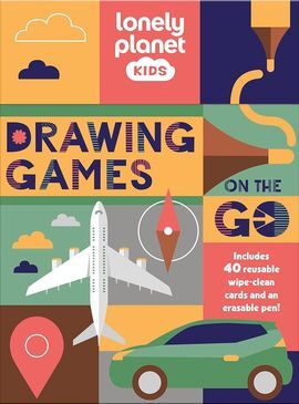 DRAWING GAMES ON THE GO ACTIVITY CARDS BOX SET -LONELY PLANET