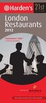 2012 LONDON RESTAURANTS -HARDEN'S
