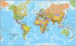 HUGE WORLD MAP 1:20.000.000 [MURAL] -TIMAPS