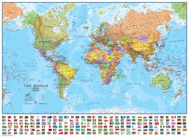 WORLD 1:30.000.000 [MURAL]- TIMAPS (MAPS INTERNATIONAL)