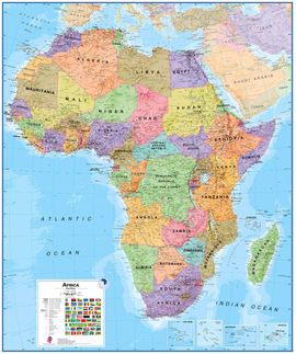 AFRICA 1:8.000.000 [MURAL] - TIMAPS