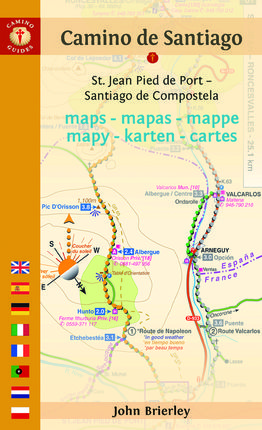 CAMINO DE SANTIAGO. MAPS-MAPAS-MAPPE... [ENG/CAS/DEU/FRA...] -CAMINO GUIDES