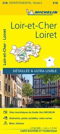 318 LOIRET LOIR ET CHER 1:150.000 -MICHELIN