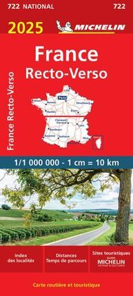 722 FRANCE 2025 RECTO-VERSO 1:1.000.000 -MICHELIN