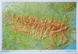 PYRÉNÉES-PIRINEOS [RELLEU/RELIEVE] 1:375.000 -CARTES EN RELIEF -IGN