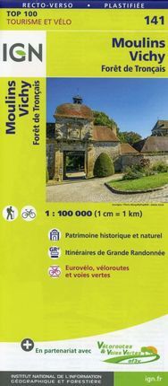 141 MOULINS VICHY 1:100.000 -TOP 100 -IGN