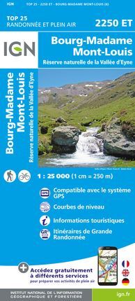 2250 ET BOURG-MADAME 1:25.000 -TOP 25 -IGN