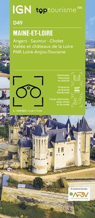 TOP100D49 MAINE-ET-LOIRE 1:100.000 TOP TOURISME 100 -IGN