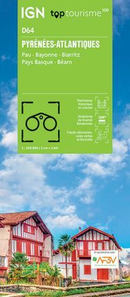 TOP100D64 PYRENEES-ATLANTIQUES 1:100.000 TOP TOURISME 100 -IGN