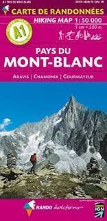 A1. PAYS DU MONT BLANC. HIKING MAP 1:50.000 -RANDO EDITIONS