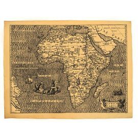 AFRIQUE 1602 [MAPA MURAL EN PAPER PERGAMI]