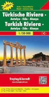TURKISCHE RIVIERA ANTALYA 1:150.000- FREYTAG & BERNDT
