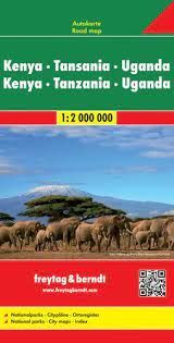KENYA - TANSANIA - UGANDA 1:2.000.000 -FREYTAG BERNDT
