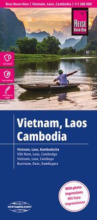 VIETNAM, LAOS, CAMBODIA 1:1.200.000 -REISE KNOW-HOW