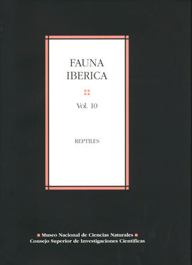 V. 10 FAUNA IBERICA. REPTILES