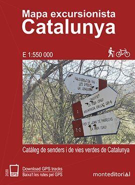 MAPA EXCURSIONISTA DE CATALUNYA 1:550.000 -MONT EDITORIAL