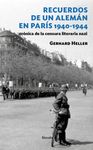 RECUERDOS DE UN ALEMAN EN PARIS 1940-1944