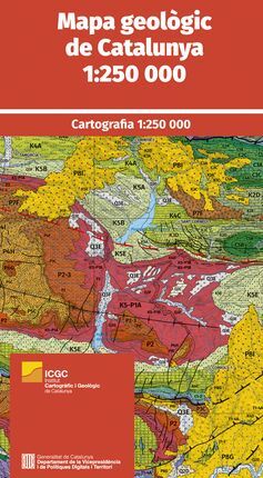 MAPA GEOLÒGIC DE CATALUNYA [PLEGAT] 1:250.000 -ICGC