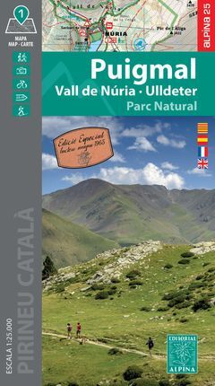 PUIGMAL 1.25.000 VALL DE NURIA - ULLDETER -ALPINA