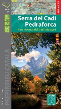 SERRA DEL - CADÍ PEDRAFORCA 1:25.000 -ALPINA