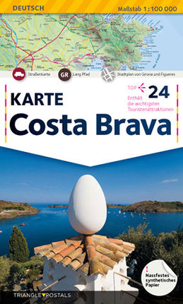 COSTA BRAVA [DEU] 1:100.000 -TRIANGLE POSTALS