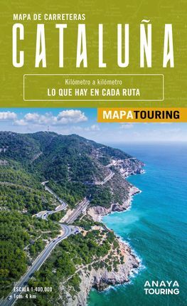 CATALUÑA [1:400.000] MAPA DE CARRETERAS -ANAYA TOURING