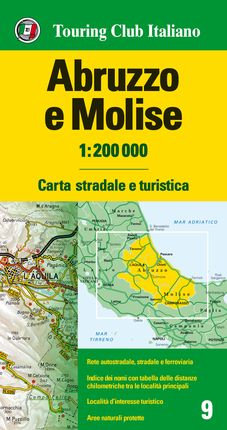 ABRUZZO E MOLISE 1:200.000 -TOURING CLUB ITALIANO