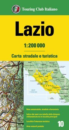 LAZIO 1:200.000 -TOURING CLUB ITALIANO
