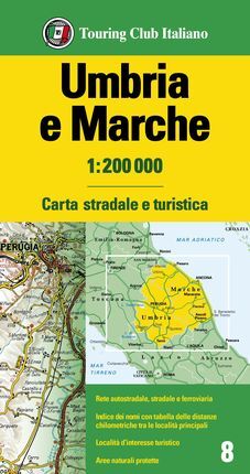 UMBRIA E MARCHE 1:200.000 -TOURING CLUB ITALIANO