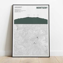 TOPOGRAFIC MONTSENY PRINT A4 TOPOGRAFICO -AFUERA DISSENYS