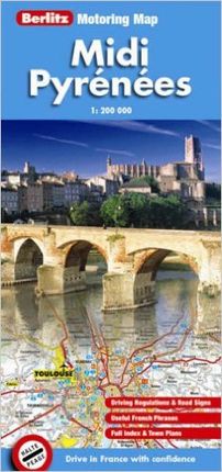 MIDI PYRENEES 1:200.000 -MOTORING MAP